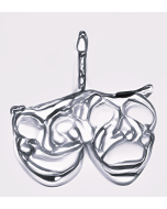 Silver Mini Comedy & Tragedy Pendant