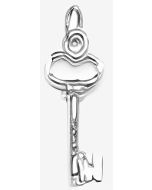 Silver Mini Key Charm