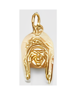 10K Yellow Gold Native Indian Charm