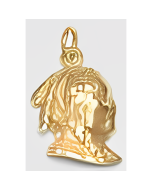 10K Yellow Gold Native Indian Charm