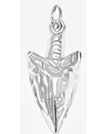 Silver Mini Arrowhead Charm