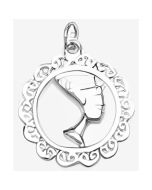 Silver Nefertiti Charm