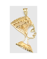 10K Yellow Gold Nefertiti Filigree Pendant