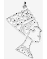 Silver Large Filigree Nefertiti Pendant