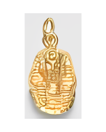 10K Yellow Gold 3D King Tutankhamun Charm