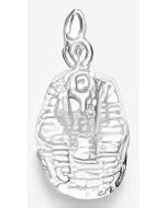 Silver 3D King Tutankhamun Charm