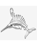 Silver Swordfish Charm