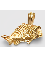 10K Yellow Fish Pendant