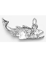 Silver 3D Fish Charm