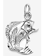 Silver Flapping Fish Charm
