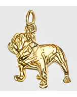 10K Yellow Gold Bulldog Charm