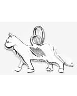 Silver Walking Cat Charm