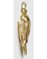 10K Yellow Gold 3D Budgie Charm