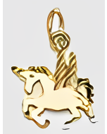 10K Yellow Gold Unicorn Charm