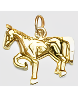 10K Yellow Gold Horse Charm