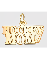 10K Yellow Gold "Hockey Mom" Pendant