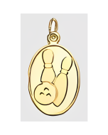 10K Yellow Gold Bowling Charm