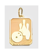 10K Yellow Gold Bowling Charm