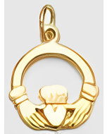 10K Yellow Gold Claddagh Charm