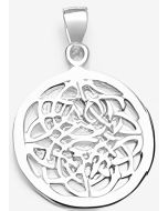 Silver Round Celtic Knot Pendant