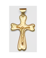 10K Yellow Gold Crucifix Pendant