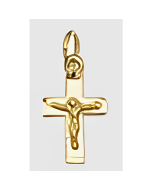 10K Yellow Gold Mini Crucifix Charm