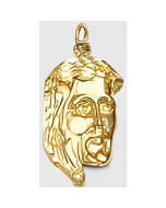 10K Yellow Gold Jesus's Face Pendant