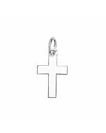 Silver Plain Cross Charm