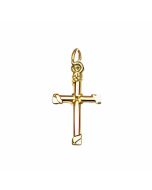 10K Yellow Gold Mini Plain Cross Charm