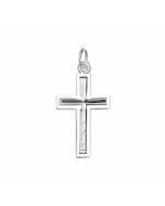 Silver Plain Cross Charm