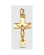 10K Yellow Gold Crucifix Charm