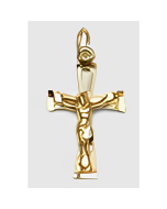 10K Yellow Gold Crucifix Charm
