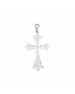 Silver Large Filigree Cross Pendant