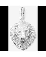 Silver Big Lion's Head Pendant