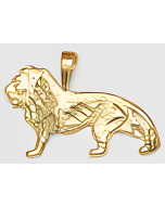 10K Yellow Gold Lion Pendant