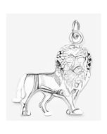 Silver Lion Charm