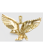 10K Yellow Gold Eagle Pendant
