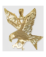 10K Yellow Gold Eagle Pendant