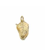 10K Yellow Gold 3D Oyster Charm