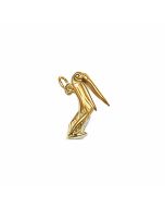 10K Yellow Gold 3D Mouth Moves Pelican Charm