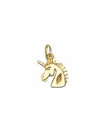 10K Yellow Gold Unicorn's Head Charm