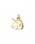 10K Yellow Gold Unicorn's Head Pendant