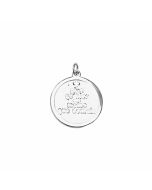 Silver Round French Pendant (Plus Qu'hier Moins Que Demain)