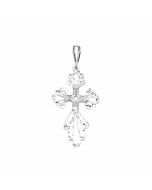 Silver Large Filigree Cross Pendant