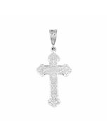 Silver Large Filigree Cross Pendant