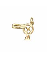 10K Yellow Gold Hair Dryer Charm