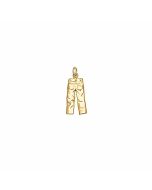 10K Yellow Gold 3D Jeans Pendant