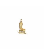 10K Yellow Gold 3D Rocking Chair Charm