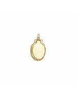 10K Yellow Gold 3D Toilet Seat Pendant