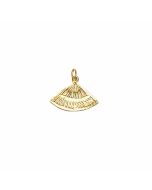 10K Yellow Gold Hand Fan Charm